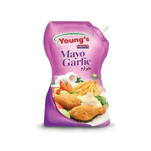 young's French Garlic Mayonnaise Pouch 500ml