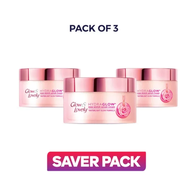 Rs.130 off on Pack of 3 of Glow & Lovely Hydraglow - 60G