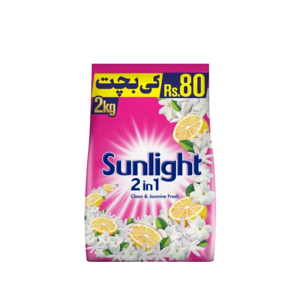 Sunlight 2in1 Washing Powder Pink - 2KG (Clean & Jasmine Fresh)