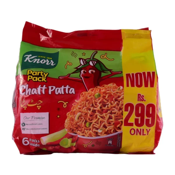 KNORR NOODLES CHATPATTA PROMO PACK 1X6 300 GM