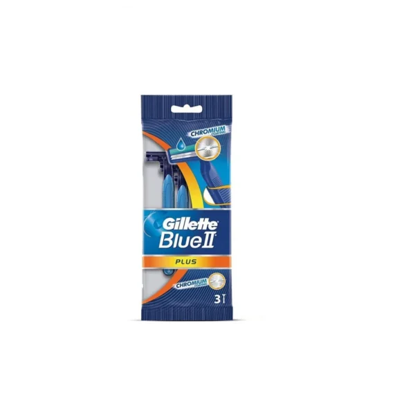 Gillette Blue II Plus Shaving Razor Bag of 3