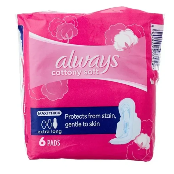Cotton Soft Maxi Thick Extra long 6 Pads