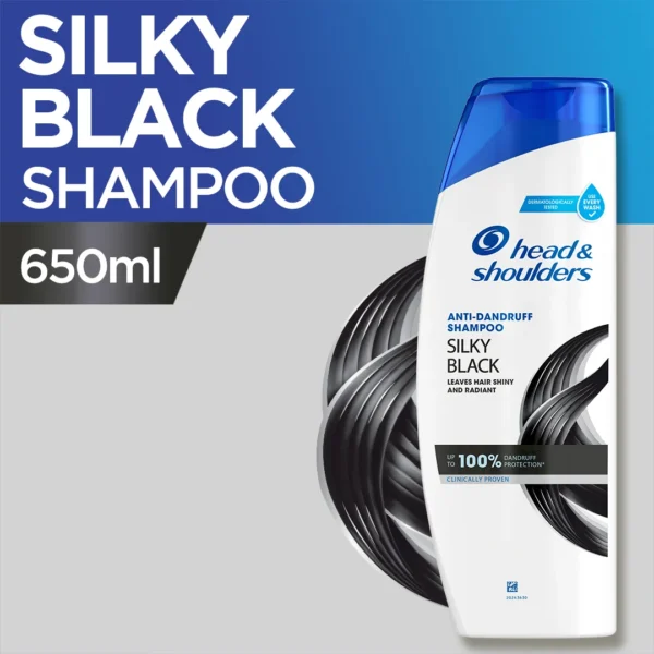 Head & Shoulders Silky Black Shampoo 650ml