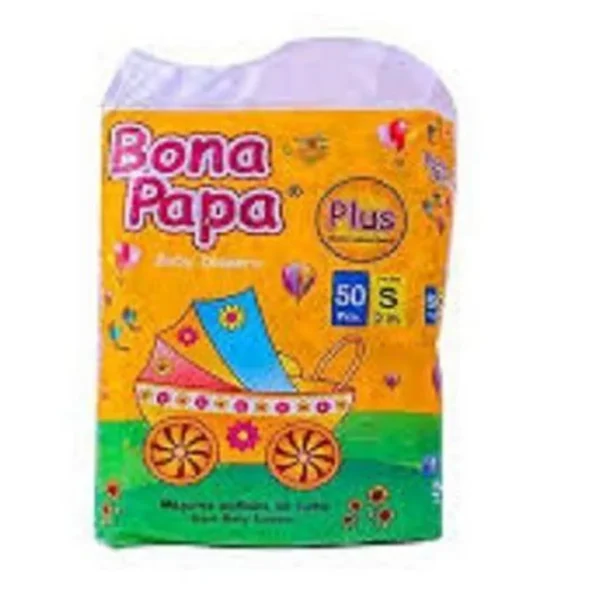 (Pack of 3 ) Bona Papa Baby Diapers Small Size 50 pcs