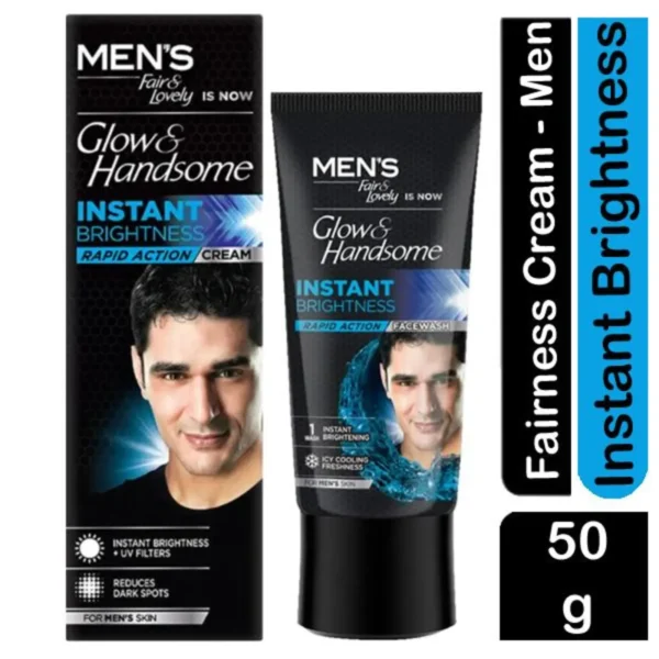 Fair & Lovely | Glow and Handsome | Men’s Instant Brightness Cream 50g