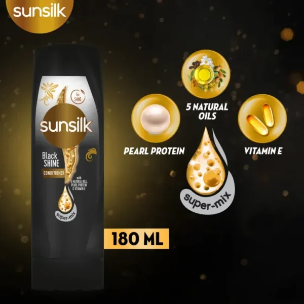 Sunsilk Conditioner Black Shine - 180ML