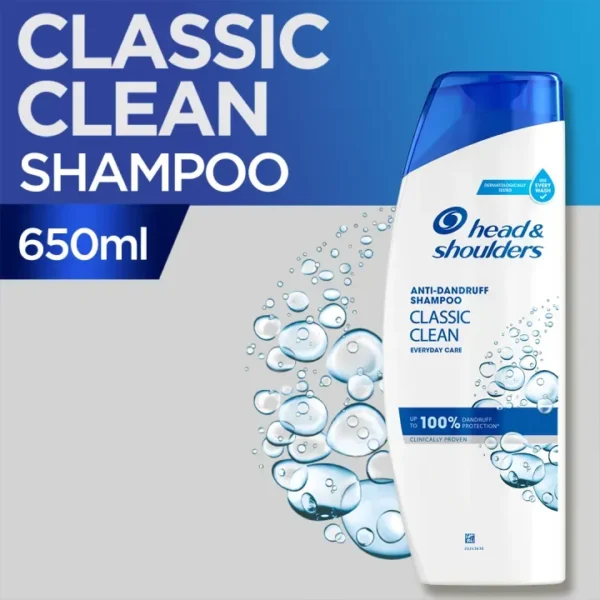 Head & Shoulders Classic Clean Shampoo 650ml