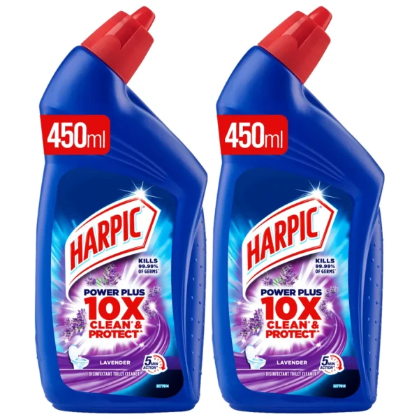 Harpic Toilet Cleaner Lavender 450ml - Pack of 2